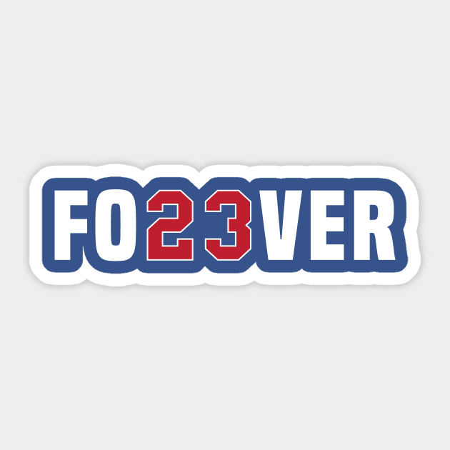 Fo23ver-Trendy-Number-Baseball-Team-Sport-Forever 23 Sticker by ArtistTee ⭐⭐⭐⭐⭐